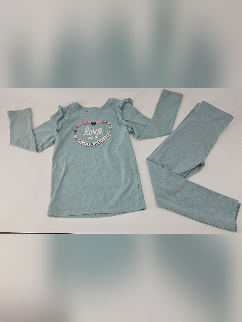 Graphic Top with Long Puff Sleeves for Toddler Girls from Garanimals W/leggings